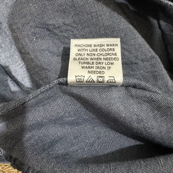 Hope & Henry Cropped Flair Denim Pants With Navy Bow - SIZE: 8 - Picture 7 of 7